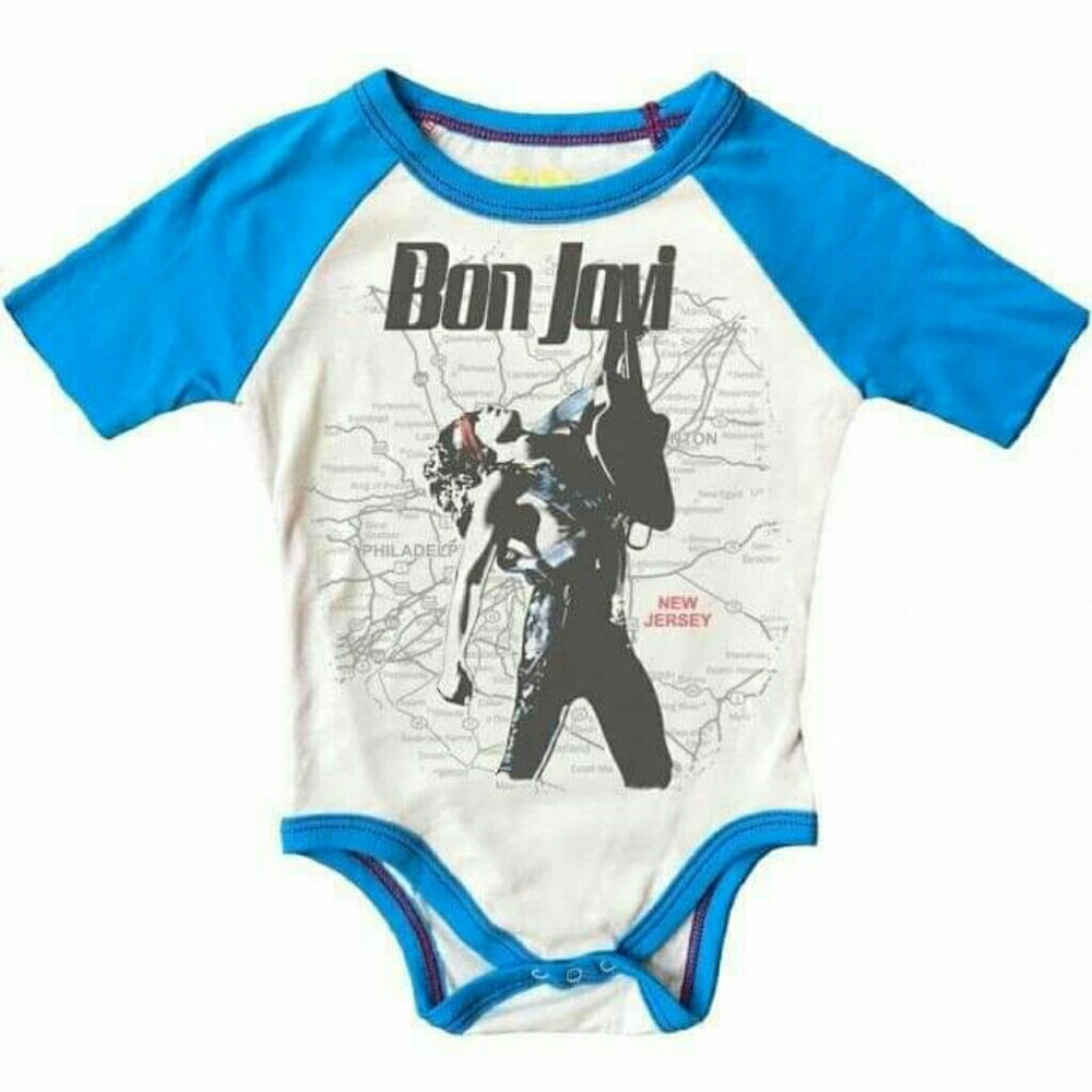 NEW - Rowdy Sprout - Bon Jovi Onesie